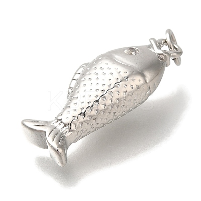 Rack Plating Brass Micro Pave Cubic Zirconia Pendants KK-I720-66P-1