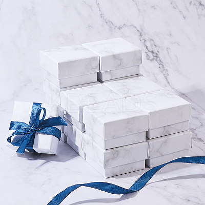 Paper Cardboard Jewelry Ring Boxes LS-CBOX-E012-05A-1