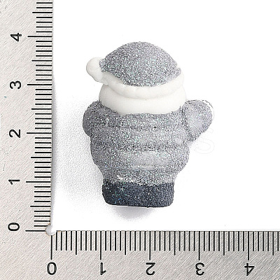 Christmas Theme Resin Figurine Statues for Home Office Desktop Decoration DJEW-M017-02F-02-1