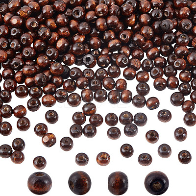 Dyed Natural Wood Beads WOOD-GO0001-07A-1