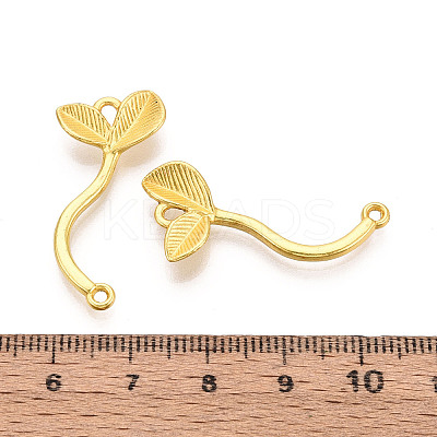 Alloy Leaf  Links Connector Charmss PALLOY-T094-11G-1