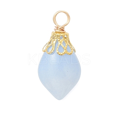 Imitation Jade Glass Pendants PALLOY-JF05025-02-1