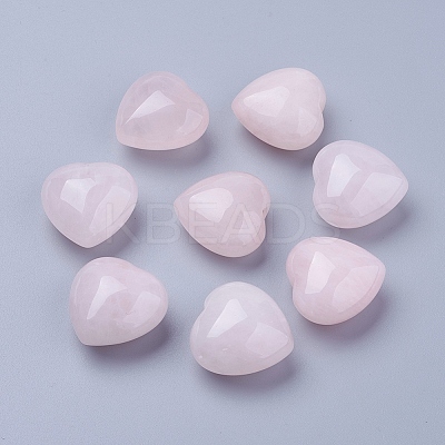 Natural Rose Quartz Heart Palm Stone X-DJEW-P009-01B-1