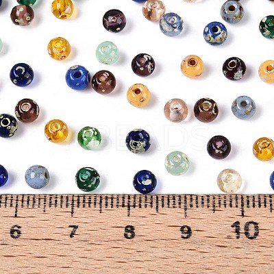 Picasso Baking Paint Glass Seed Beads SEED-N007-35-1