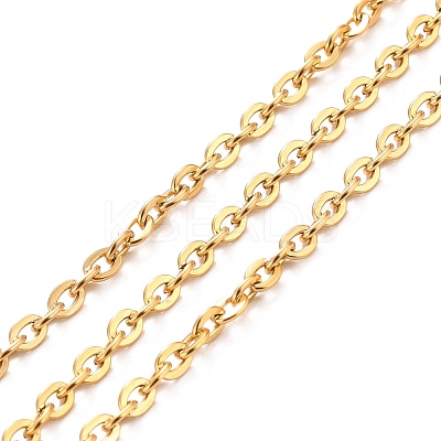 PVD Vacuum Plating 304 Stainless Steel Cable Chains CHS-K016-01G-1