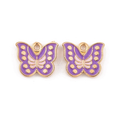 Light Gold Plated Alloy Enamel Pendants FIND-Q100-04KCG-04-1