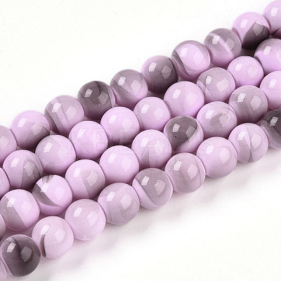 Baking Paint Glass Beads X1-DGLA-N013-8mm-08-1