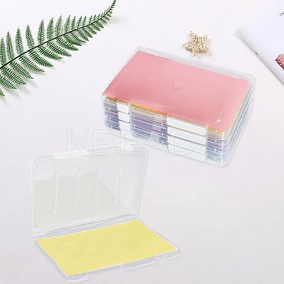 Transparent Plastic Packaging Boxes with Hinged Lid AJEW-WH20060-90B-1