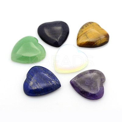 Natural & Synthetic Mixed Gemstone Cabochons G-P021-M-1