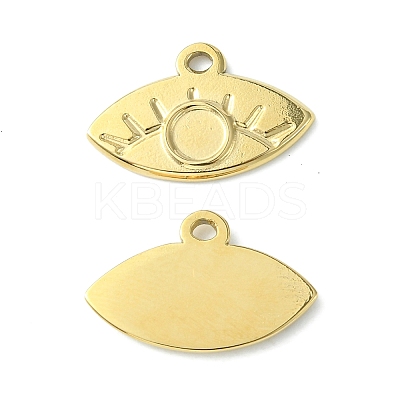 304 Stainless Steel Pendant  Cabochon Settings STAS-L269-021G-1