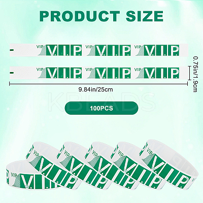 100Pcs Paper Disposable Wristbands BJEW-CN0001-10C-1