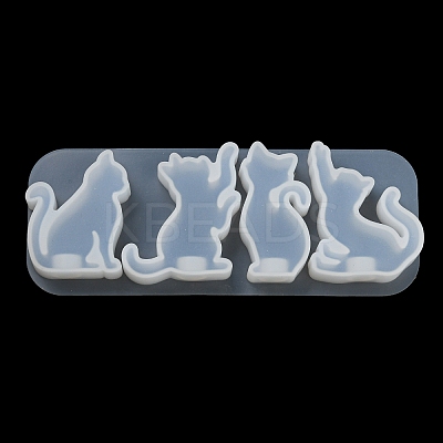Cat Shape Pendant DIY Silhouette Silicone Mold LS-DIY-K067-02C-1