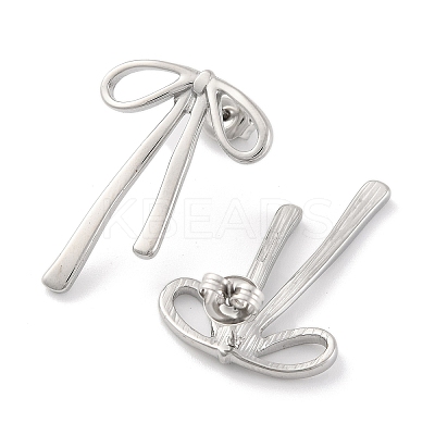 Non-Tarnish 304 Stainless Steel Stud Earrings for Women EJEW-N054-19P-1