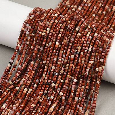Natural Red Jasper Beads Strands G-RM2025-C27-A-1