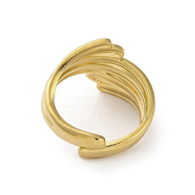304 Stainless Steel Open Cuff Rings for Women LS-RJEW-K258-10G-1