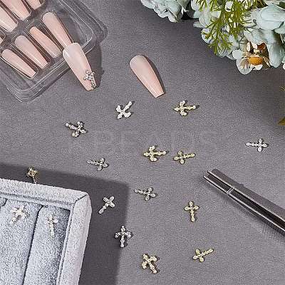 Alloy Rhinestone Cabochons MRMJ-CP0001-29A-1