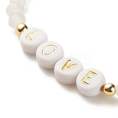 3Pcs 3 Style Natural White Jade & Synthetic Turquoise(Dyed) & Hematite Beaded Stretch Bracelets Set BJEW-JB07975-1