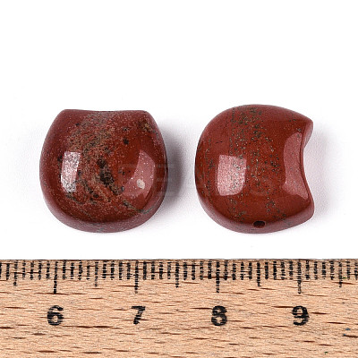 Natural Red Jasper Cat Head Shape Beads G-T144-05C-1