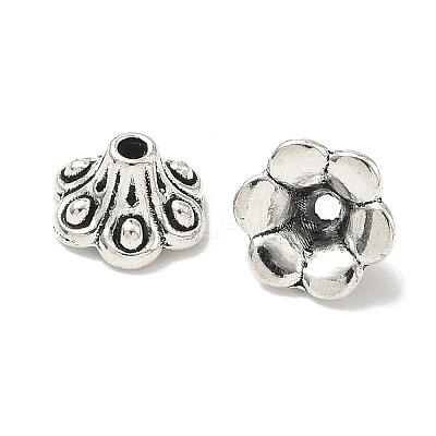 Tibetan Style Bell Filigree Bead Caps TIBE-A23845-AS-FF-1