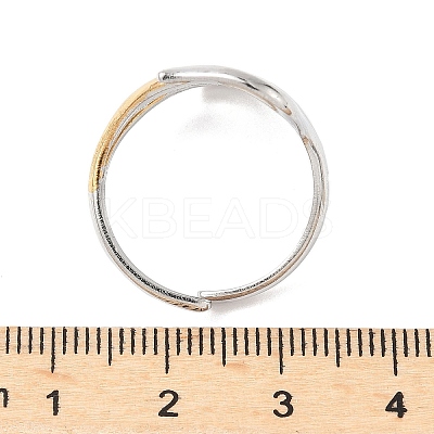 304 Stainless Steel Adjustable Cuff Rings RJEW-S626-01GP-C-1