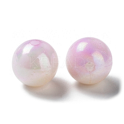 Two Tone Opaque Acrylic Beads LS-SACR-P024-01B-W12-1