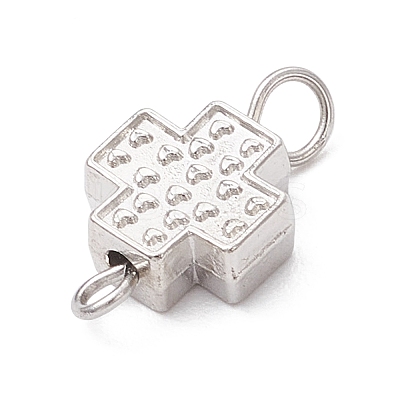 Alloy Cross Connector Charms PALLOY-JF04057-1