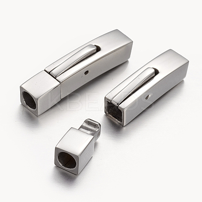 Tarnish Resistant 304 Stainless Steel Bayonet Clasps STAS-F037-01-1