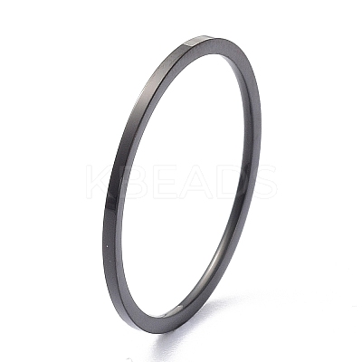 1mm Polished Plain Dome Finger Ring for Girl Women LS-RJEW-C012-02B-EB-1