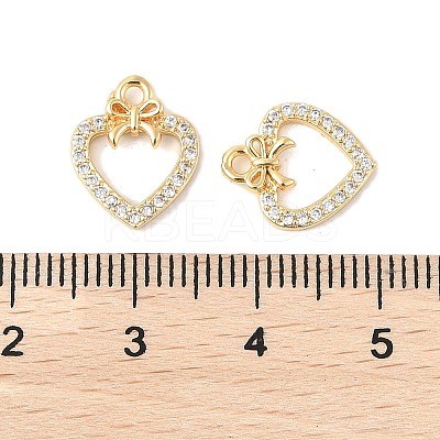 Brass Micro Pave Cubic Zirconia Pendants KK-R219-04G-1