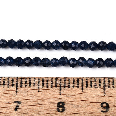Dyed Natural Sapphire Beads Strands G-T143-05-1