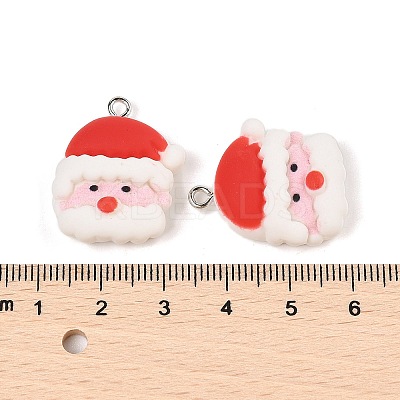 Christmas Theme Opaque Resin Pendants RESI-S08-05E-1