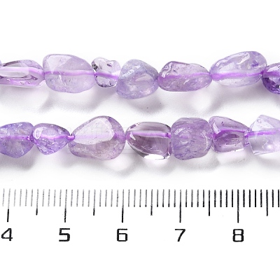 Natural Amethyst(Dyed & Heated) Beads Strands X-G-P497-01C-47-1