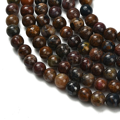Natural Pietersite Beads Strands G-L642-B16-4mm-1