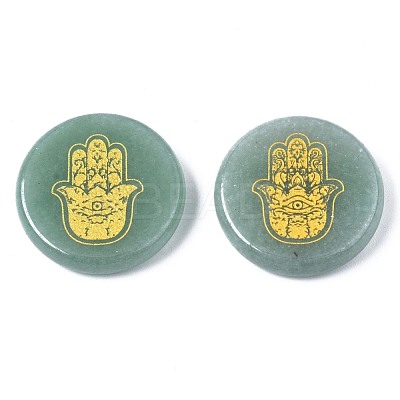 Natural Green Aventurine Cabochons G-S375-005A-1