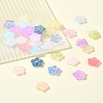 30Pcs Baking Paint Glass Beads GLAA-FS0001-97H-1