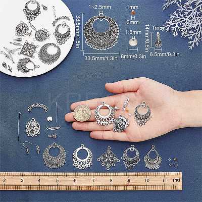 DIY Chandelier Earring Making Kit DIY-SC0019-30-1
