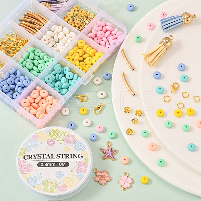 DIY Charms Jewelry Set Making Kit DIY-YW0005-35-1