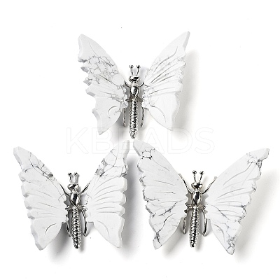 Natural Howlite Mineral Ornaments G-D089-02P-05-1