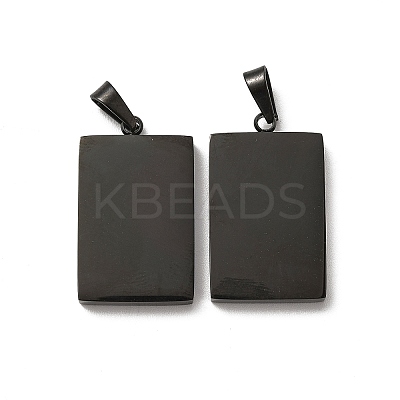 304 Stainless Steel Pendants Ion Plating(IP) STAS-R120-03B-1
