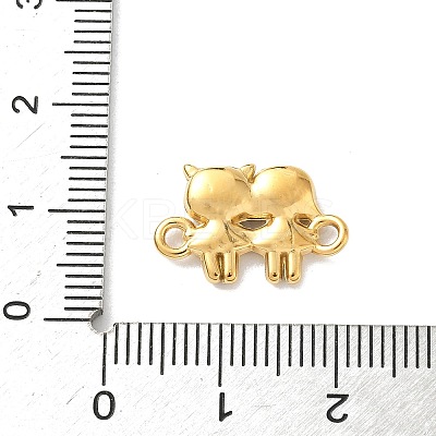 304 Stainless Steel Two Girls Links Connector Charms KK-D503-14G-1