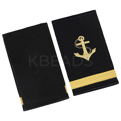 1 Pair Polyester Sailor Epaulettes DIY-BC0017-21F-1