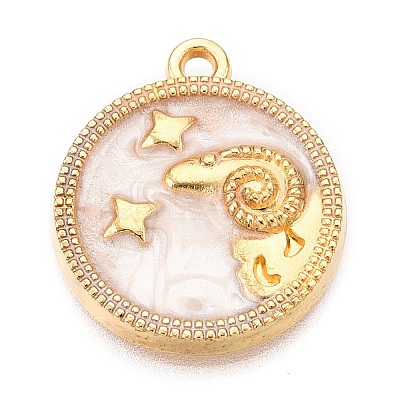 Alloy Enamel Pendants X1-ENAM-T021-03G-1