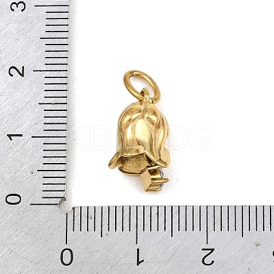 304 Stainless Steel Micro Pave Cubic Zirconia Pendants SA-CBA1D2B-01G-F-1