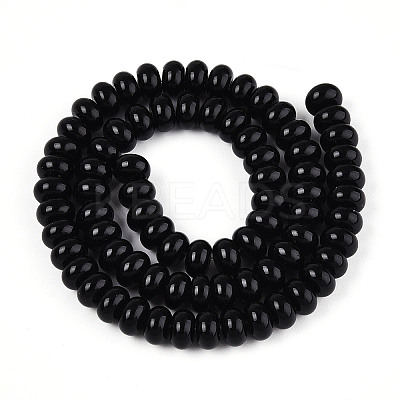 Opaque Solid Color Glass Beads Strands X-GLAA-ZX008-8mm-18F-1