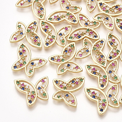 Brass Cubic Zirconia Cabochons KK-T035-113-1