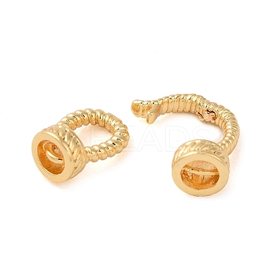Brass Fold Over Clasps KK-M270-08G-1