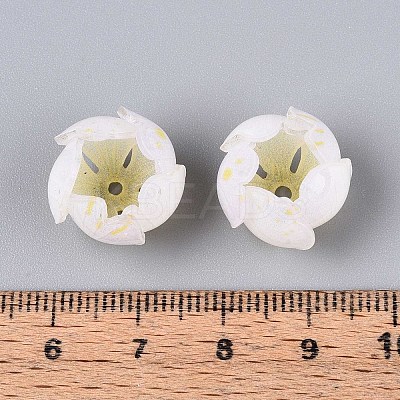 Flower Acrylic Bead Caps SACR-T017-49A-1