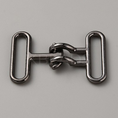 Alloy Snap Lock Clasps PALLOY-WH0107-01A-B-1