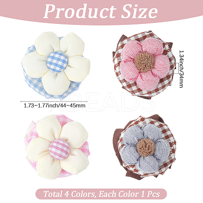 4Pcs 4 Colors Cotton Door Knob Cover DIY-GF0011-49-1