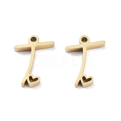 304 Stainless Steel Charms STAS-M327-02G-T-1
